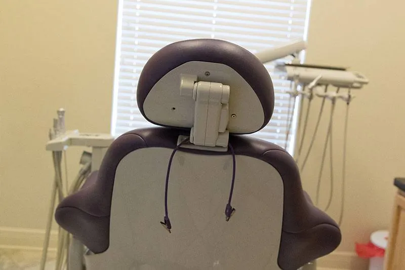 Dental chair and operatory at Louisiana Dental Center Zachary